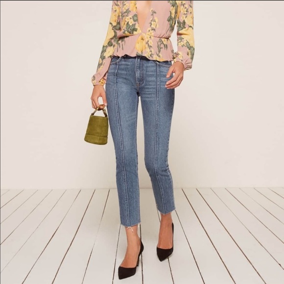 reformation seamed jean